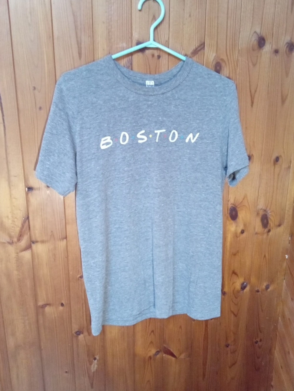 Fr8ends Themed Men's Gray 'Boston' Crew Tee